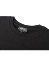 Men's VPC Logo Print Crew Neck Sweatshirt Black - A.P.C. - BALAAN 4