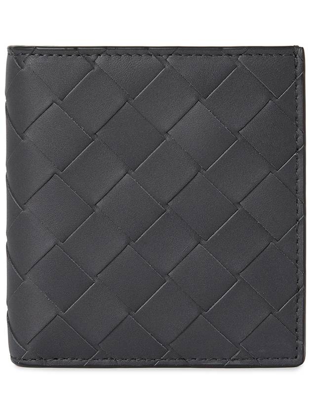 Intrecciato Slim Half Wallet Charcoal - BOTTEGA VENETA - BALAAN 2