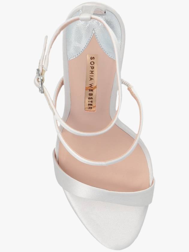 Sophia Webster ‘Rosalind’ Heeled Sandals In Satin, Women's, Cream - SOPHIA WEBSTER - BALAAN 6