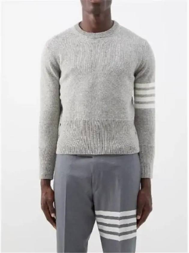 4 Bar Logo Wool Knit Top Grey - THOM BROWNE - BALAAN 2