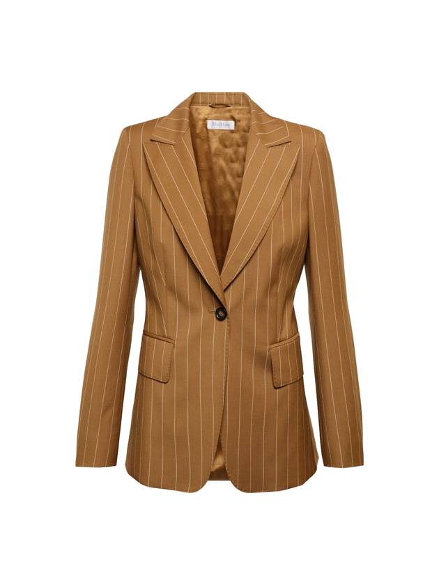 Galosce Pinstripe Blazer Jacket Beige - MAX MARA - BALAAN 1