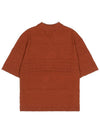 Men's Mesh Short Sleeve Collar Knit Brown I2SN06BR - IOEDLE - BALAAN 4