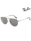 Eyewear Round Metal Sunglasses Grey - RAY-BAN - BALAAN 2