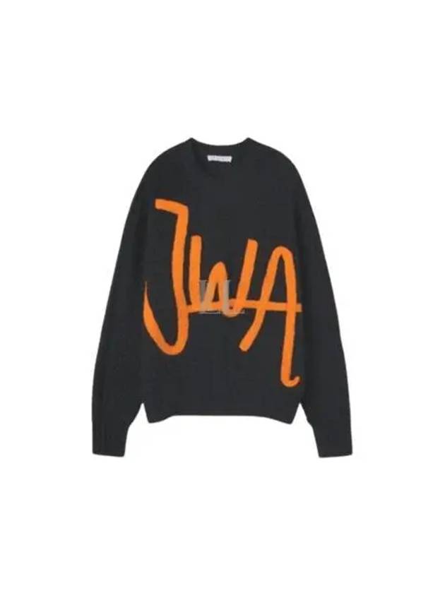 Logo Cable Knit Top Black - JW ANDERSON - BALAAN 2