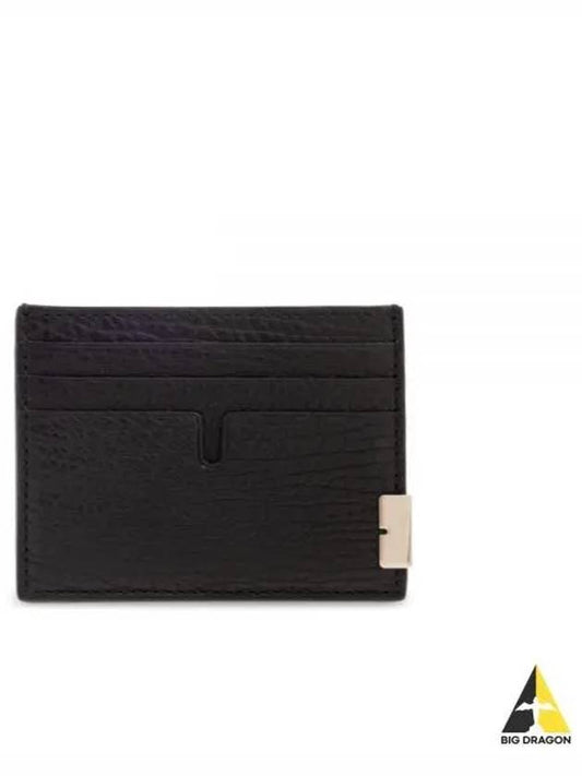 grained leather cardholder - BURBERRY - BALAAN 2