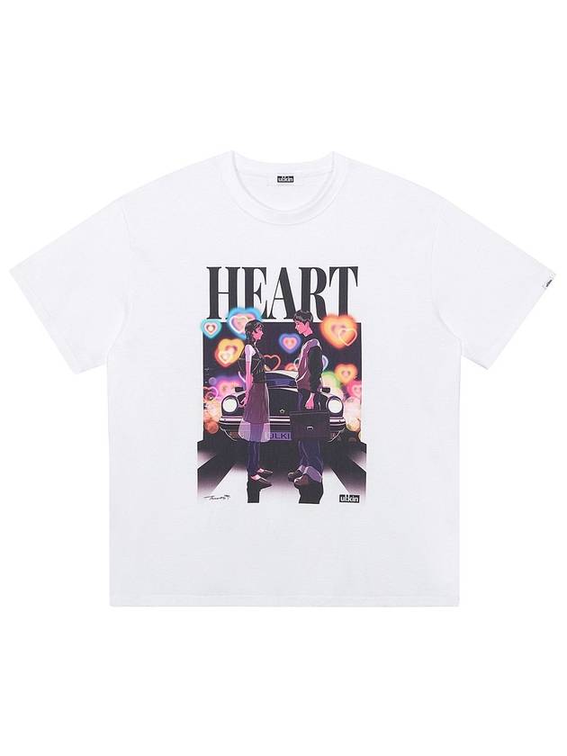 Artist Heart Short Sleeve T-Shirt White - ULKIN - BALAAN 1