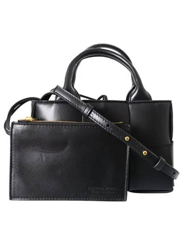 Candy Acro Intrecciato Tote Bag Black - BOTTEGA VENETA - BALAAN 2