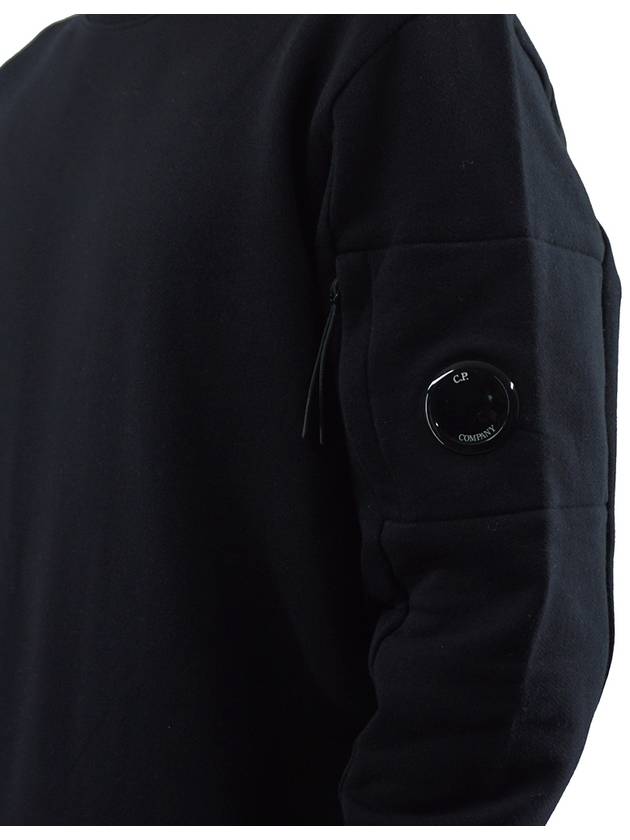 Diagonal Raised Fleece Sweatshirt Black - CP COMPANY - BALAAN 8