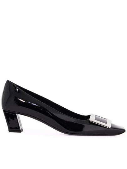 Women's Belle Vivier Metal Buckle Pumps Black - ROGER VIVIER - BALAAN 2