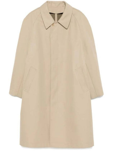 Button Car Coat Single Coat Beige - LEMAIRE - BALAAN 1