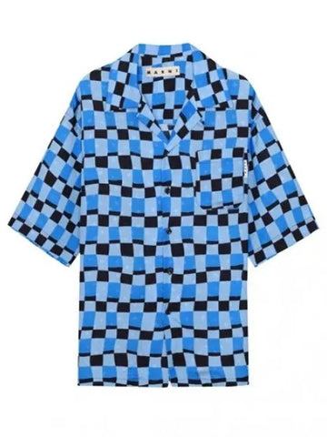 check pattern bowling shirt - MARNI - BALAAN 1