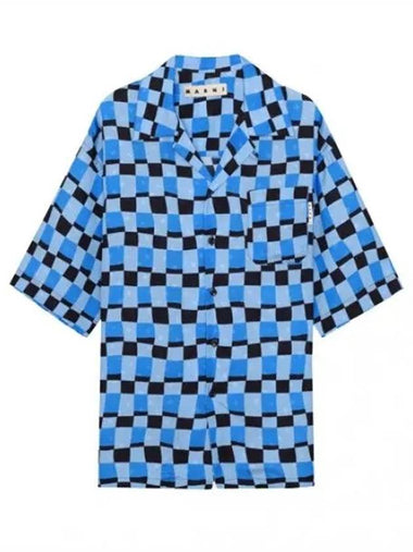 check pattern bowling shirt - MARNI - BALAAN 1