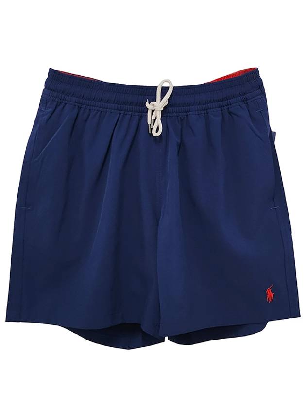 Polo Ralph Lauren Logo Swim Trunk Shorts Newport Navy 710907255 001 - POLO RALPH LAUREN - BALAAN 1