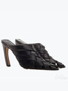 Alfie Intrecciato Leather Mule Heel Black - BOTTEGA VENETA - BALAAN 2