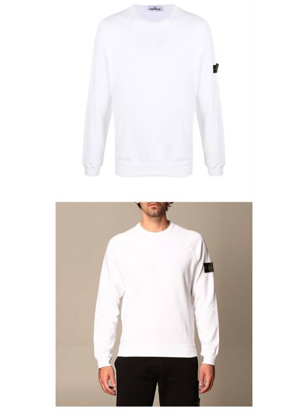 Wappen Patch Round Sweatshirt White - STONE ISLAND - BALAAN 5