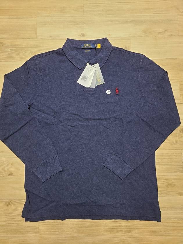 Custom slim fit navy polo shirt collar - POLO RALPH LAUREN - BALAAN 7