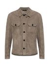 Micro Light Suede Jacket Grey - TOM FORD - BALAAN 2