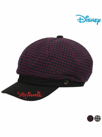 Women s check color combination hat DK3LAC005 - DISNEY GOLF - BALAAN 1