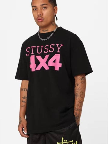 AU Australia 4X4 TShirt ST0M0353 Pigment Black MENS - STUSSY - BALAAN 1