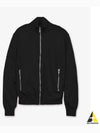 Reversible Wool Nylon Bomber Jacket Black - PRADA - BALAAN 2