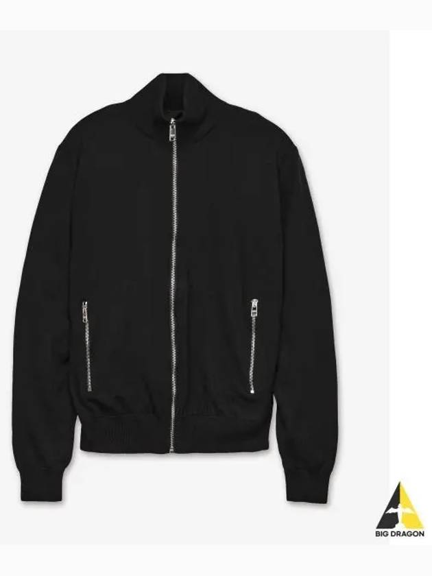 Reversible Wool Nylon Bomber Jacket Black - PRADA - BALAAN 2