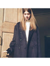 Lotus Classic Wool Double Coat Navy - LETTER FROM MOON - BALAAN 8