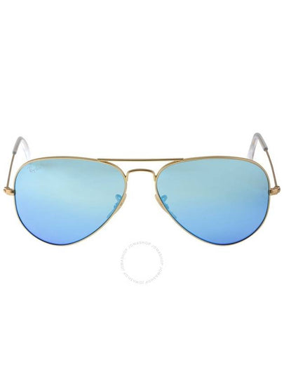 Ray Ban Aviator Flash Lenses Polarized Blue Unisex Sunglasses RB3025 112/4L 58 - RAY-BAN - BALAAN 2