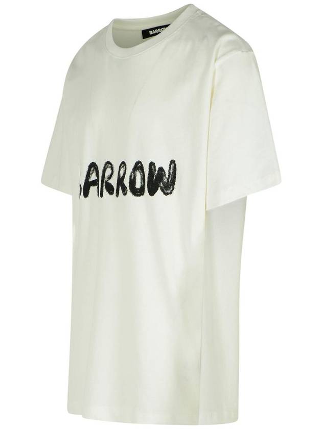 Barrow White Cotton T-Shirt - CLAIRE BARROW - BALAAN 2