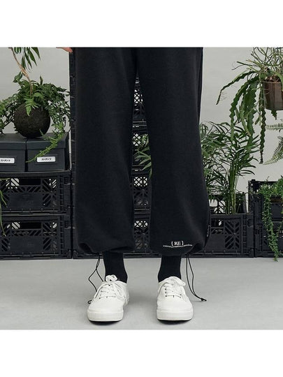 RE Brace Logo String Track Pants Black - REPLAYCONTAINER - BALAAN 2