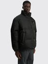 Medium-Length Re-Nylon Reversible Down Padded Jacket Black - PRADA - BALAAN 4