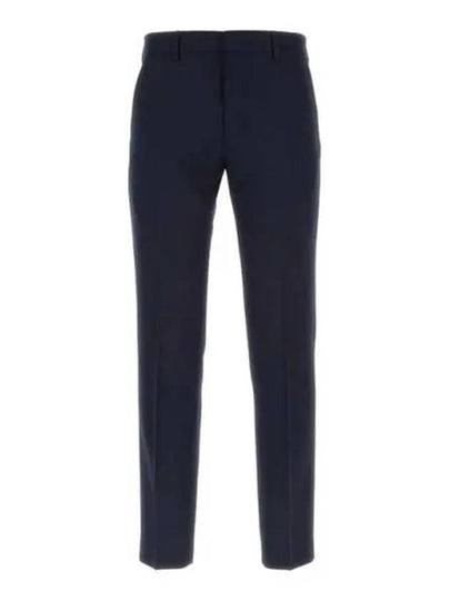 Cigarette Fit Wool Slacks Nautic Blue - AMI - BALAAN 2