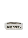 engraved palladium-plated signet ring 8064271 - BURBERRY - BALAAN 1