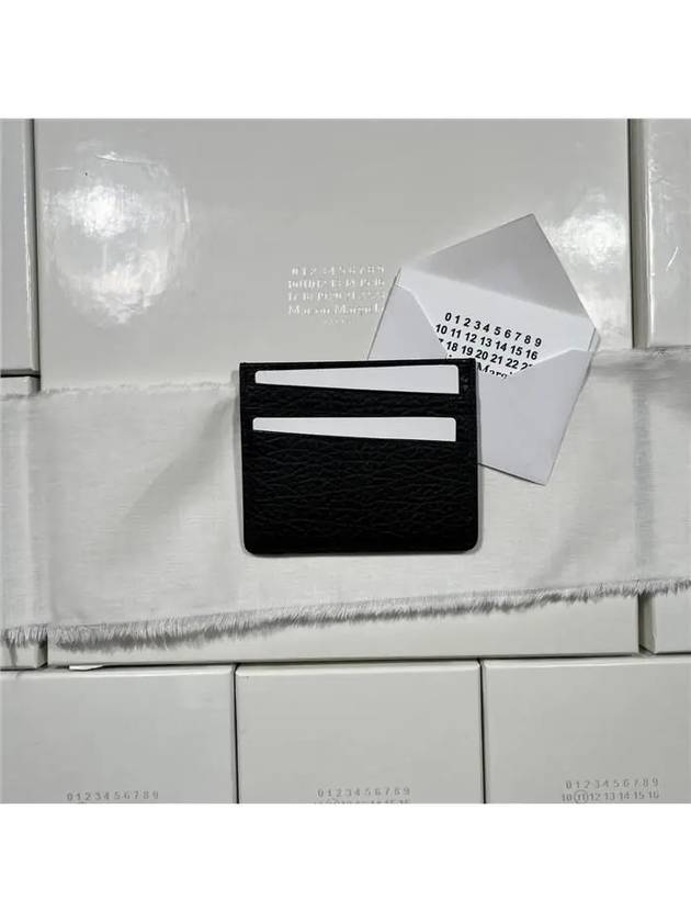 Four Stitch Card Wallet Black - MAISON MARGIELA - BALAAN 4