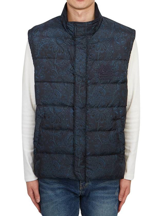 Paisley Padding Vest Navy - ETRO - BALAAN 2