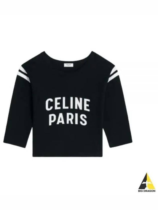 Black White Crackle Effect PARIS 16 Boxy Tee 2X92I668W 38AW - CELINE - BALAAN 2