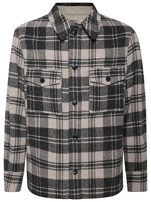 Gerbon Check Long Sleeve Shirt Ecru - ISABEL MARANT - BALAAN.