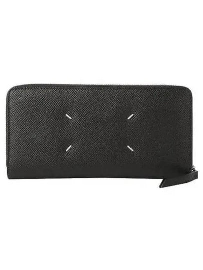 Stitch Logo Leather Long Wallet Black - MAISON MARGIELA - BALAAN 2