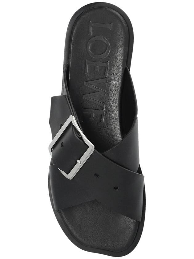 Loewe Leather Sandals, Women's, Black - LOEWE - BALAAN 6