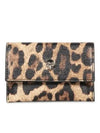 Skull Leopard Print Card Wallet Brown - ALEXANDER MCQUEEN - BALAAN 2