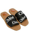 Woody Logo Canvas Strap Flat Mule Black - CHLOE - BALAAN 5