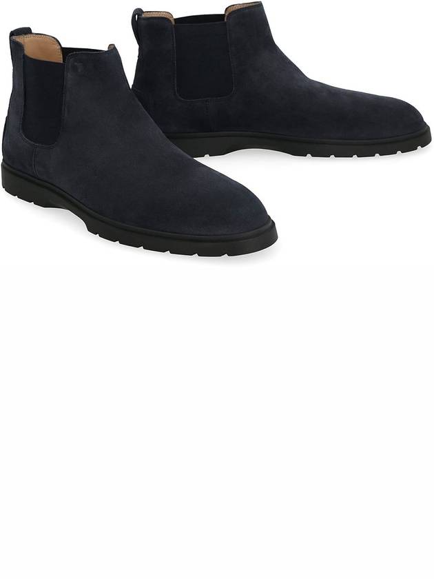 Suede Chelsea Boots Navy - TOD'S - BALAAN 4