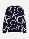 Women s CK Big Logo Wool Knit Sweater CA2SW240311 - CALVIN KLEIN GOLF - BALAAN 4