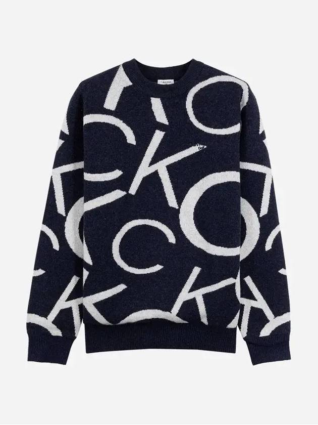 Women s CK Big Logo Wool Knit Sweater CA2SW240311 - CALVIN KLEIN GOLF - BALAAN 4