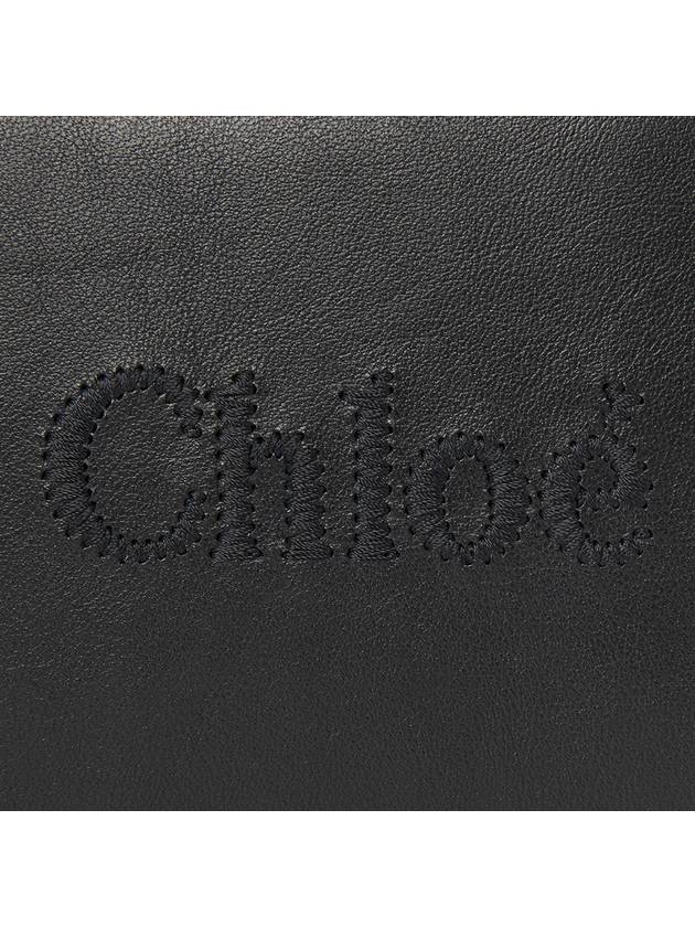 Sense Soft Leather Half Wallet Black - CHLOE - BALAAN 8