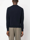 Logo Embroided Button Wool Cardigan Navy - VIVIENNE WESTWOOD - BALAAN 5