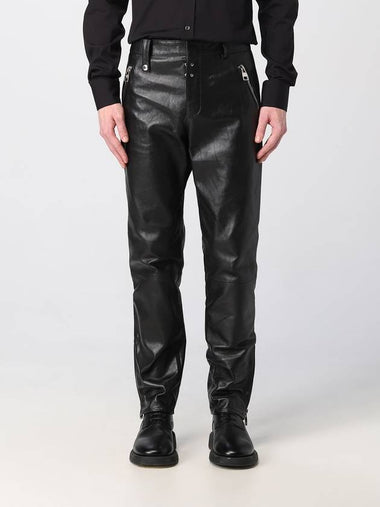 Alexander McQueen leather pants - ALEXANDER MCQUEEN - BALAAN 1