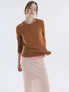 Round long sleeve tshirt middle brown 0098 - VOYONN - BALAAN 8