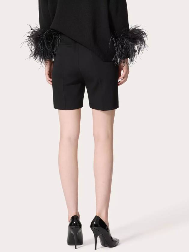 Valentino Garavani Shorts Black - VALENTINO - BALAAN 4