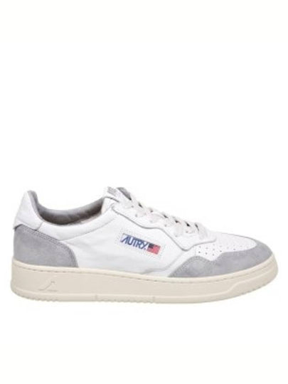 Medalist Leather Low-Top Sneakers Grey White - AUTRY - BALAAN 2