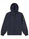 Wappen Patch Soft Shell R Fleece Hooded Jacket Navy - STONE ISLAND - BALAAN 6